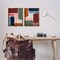 Stupell Industries Abstract Modular Color Block 2 pc Framed Floater Canvas Wall Art Set Design by Victoria Barnes